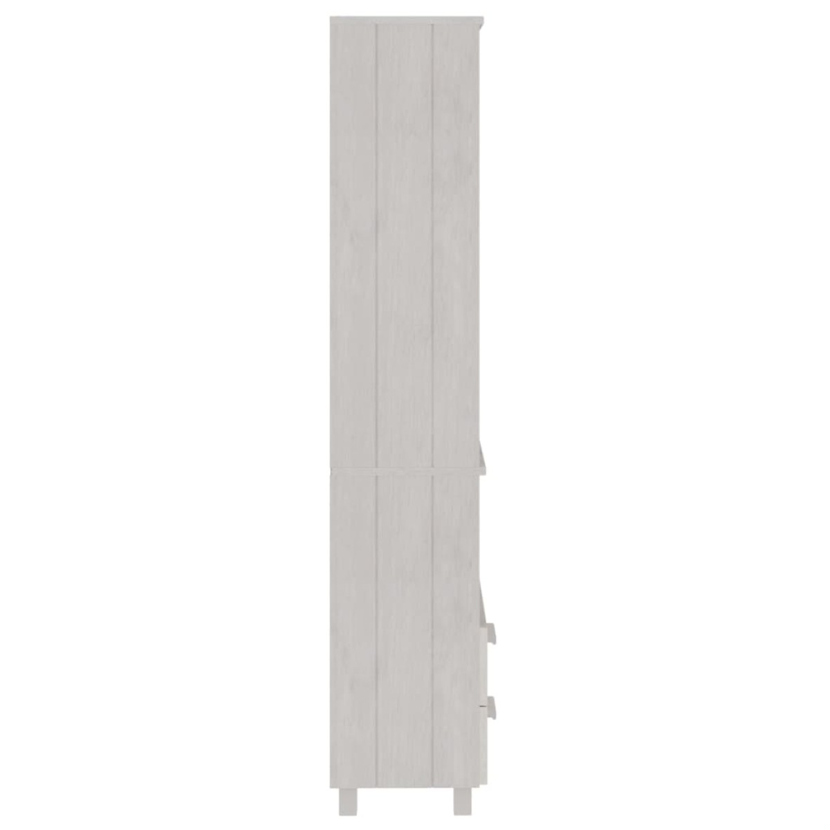 vidaXL Ραφιέρα HAMAR Λευκή 60 x 35 x 180 εκ. από Μασίφ Ξύλο Πεύκου