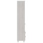 vidaXL Ραφιέρα HAMAR Λευκή 60 x 35 x 180 εκ. από Μασίφ Ξύλο Πεύκου