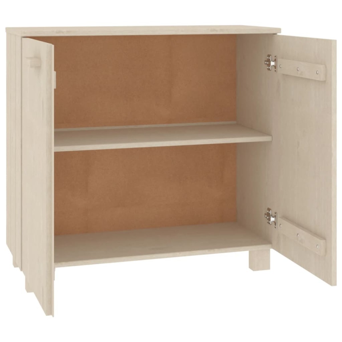 vidaXL Ντουλάπι HAMAR Καφέ Μελί 85 x 35 x 80 εκ. Μασίφ Ξύλο Πεύκου