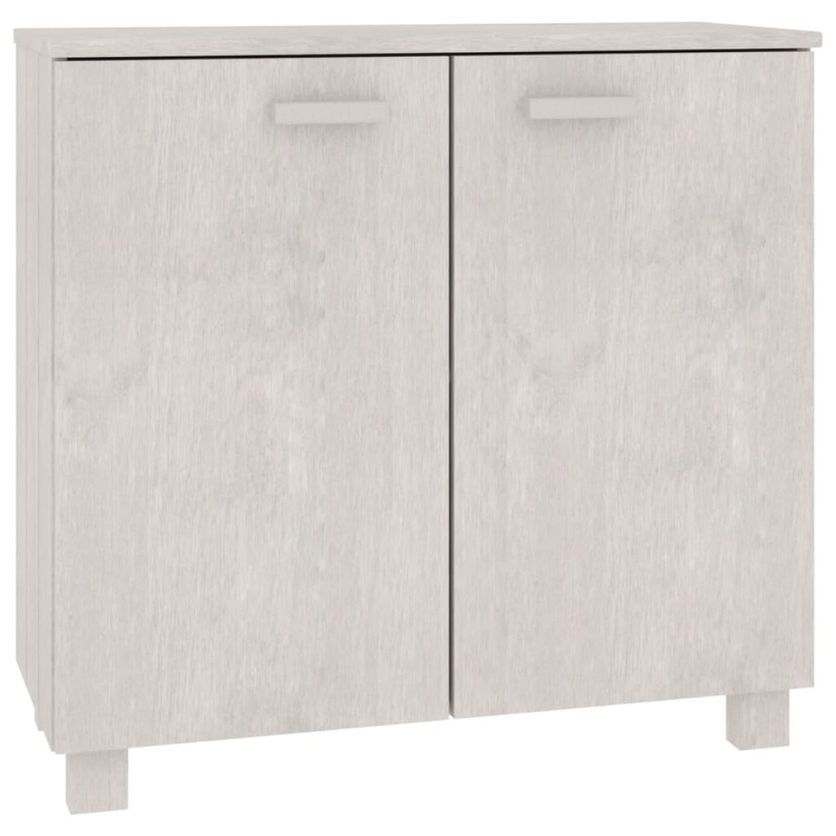 vidaXL Ντουλάπι HAMAR Λευκό 85 x 35 x 80 εκ. από Μασίφ Ξύλο Πεύκου