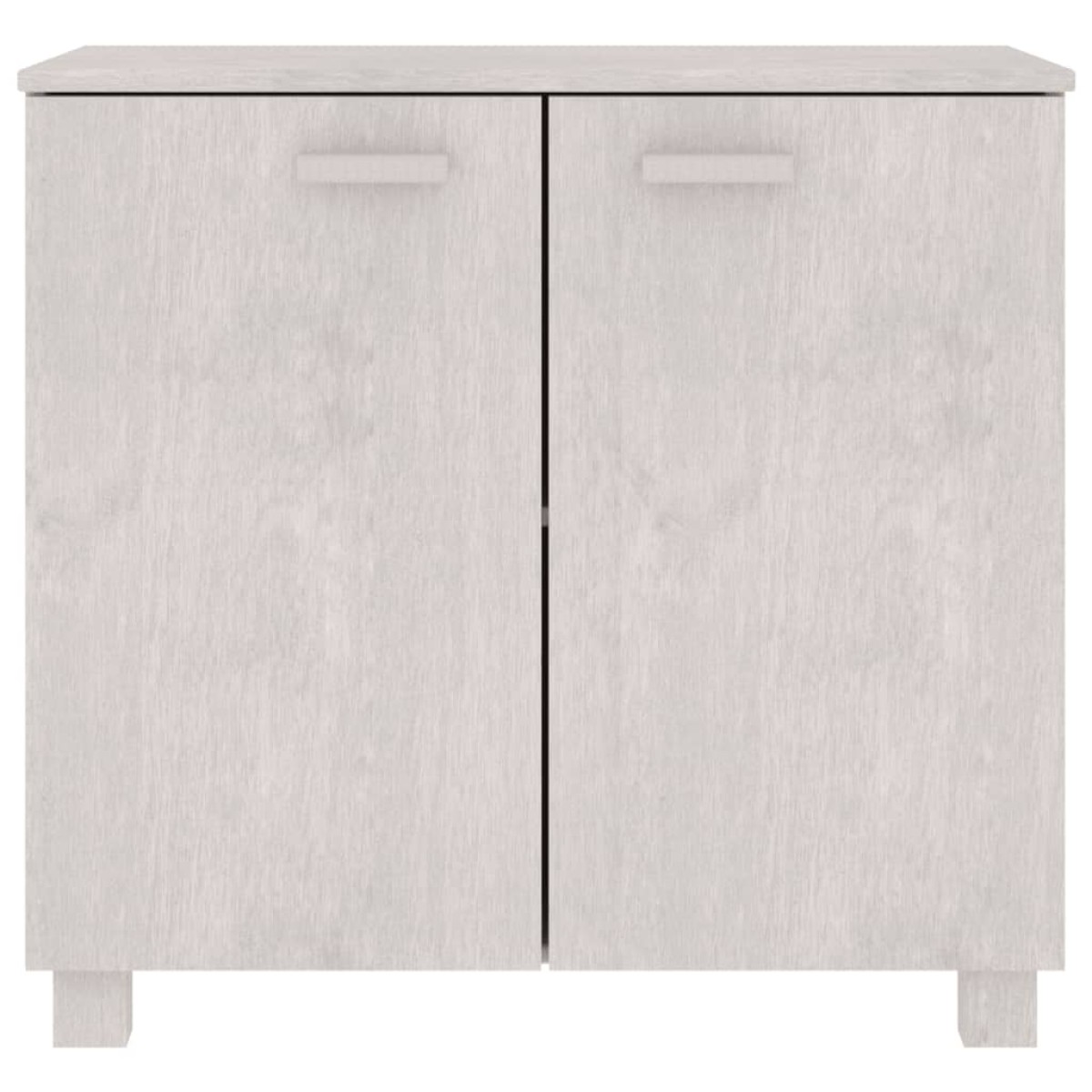 vidaXL Ντουλάπι HAMAR Λευκό 85 x 35 x 80 εκ. από Μασίφ Ξύλο Πεύκου