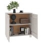 vidaXL Ντουλάπι HAMAR Λευκό 85 x 35 x 80 εκ. από Μασίφ Ξύλο Πεύκου