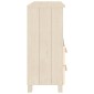 vidaXL Ντουλάπι HAMAR Καφέ Μελί 85 x 35 x 80 εκ. Μασίφ Ξύλο Πεύκου
