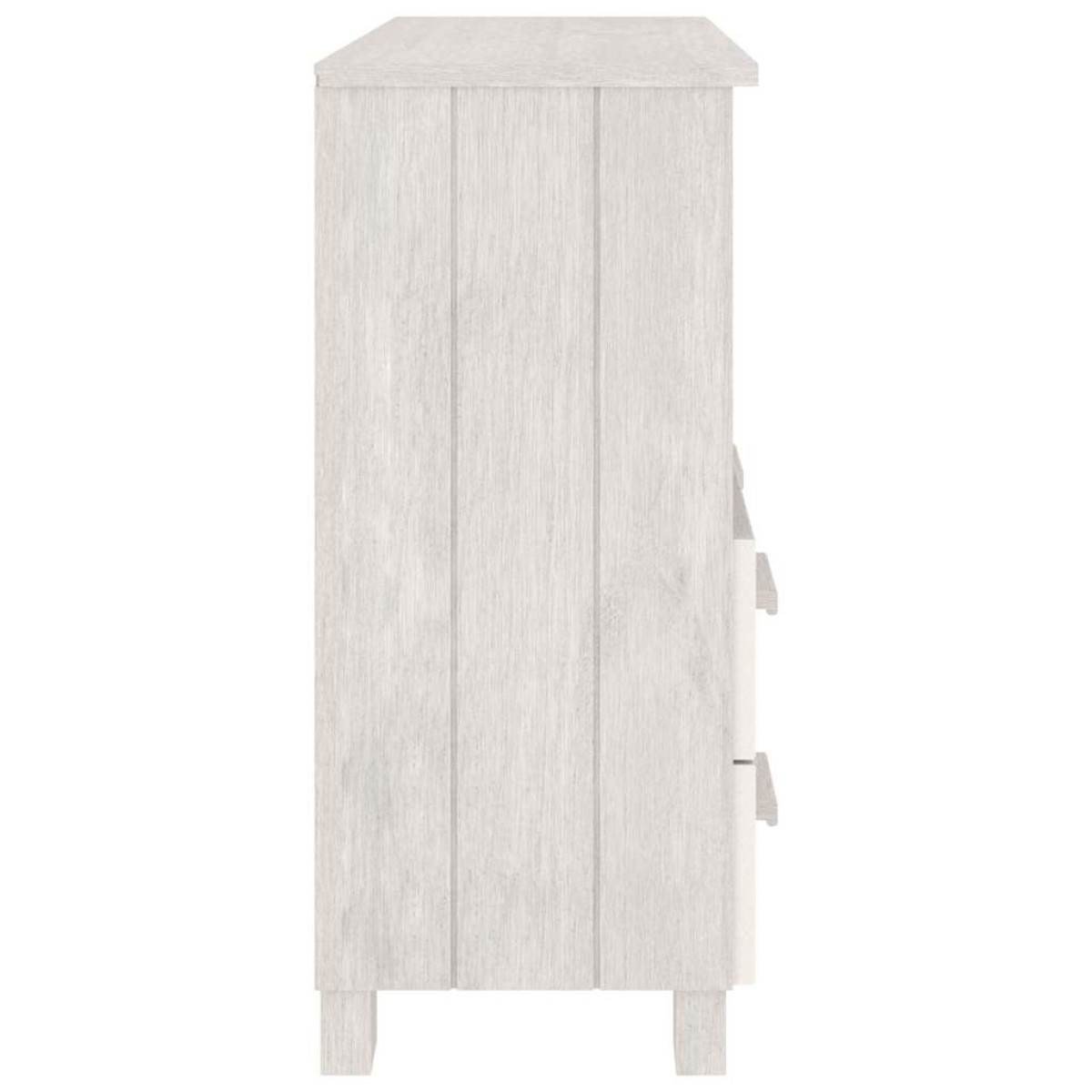 vidaXL Ντουλάπι HAMAR Λευκό 85 x 35 x 80 εκ. από Μασίφ Ξύλο Πεύκου
