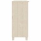vidaXL Ντουλάπι HAMAR Καφέ Μελί 85 x 35 x 80 εκ. Μασίφ Ξύλο Πεύκου