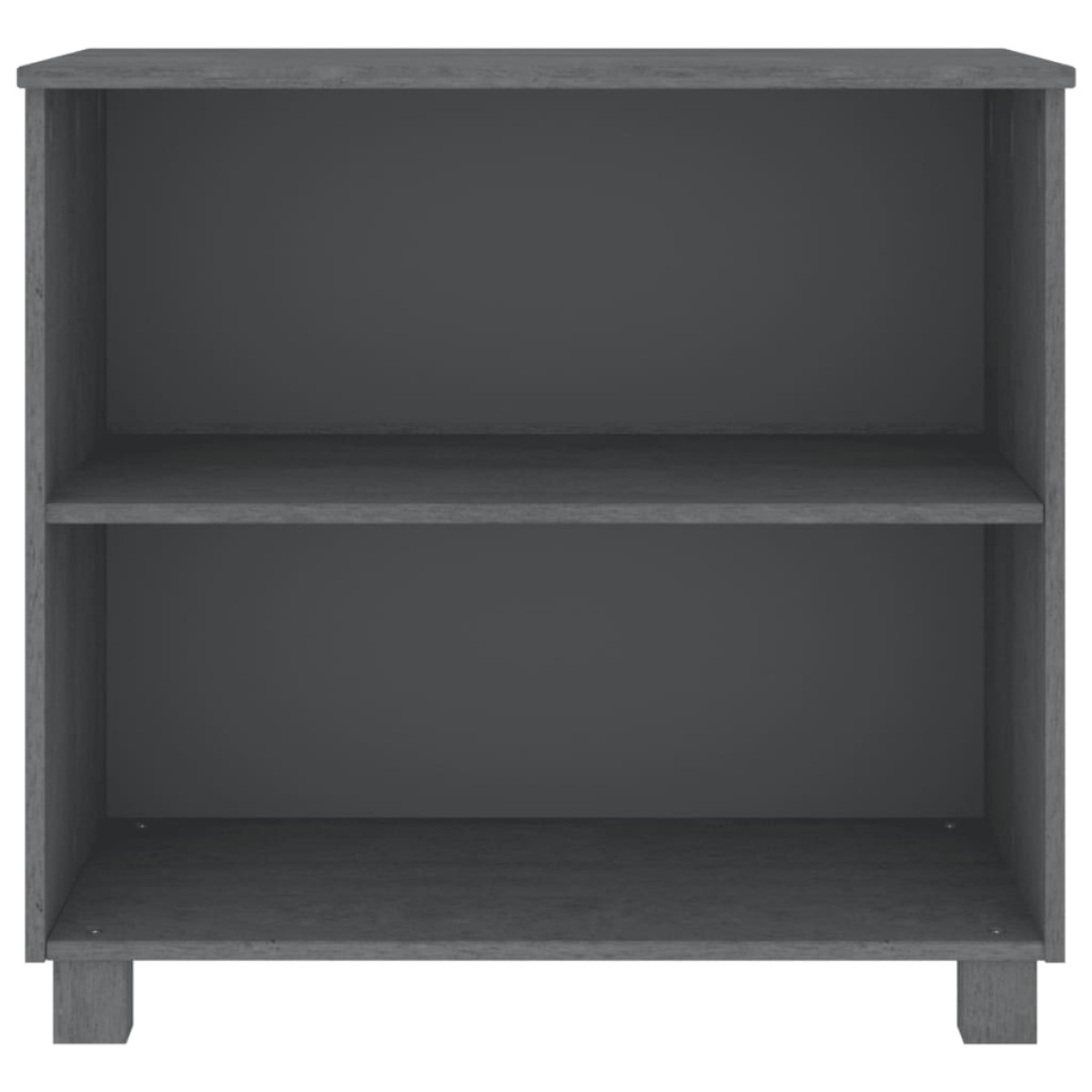 vidaXL Ντουλάπι HAMAR Σκ. Γκρι 85 x 35 x 80 εκ. από Μασίφ Ξύλο Πεύκου