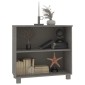 vidaXL Ντουλάπι HAMAR Αν. Γκρι 85 x 35 x 80 εκ. από Μασίφ Ξύλο Πεύκου