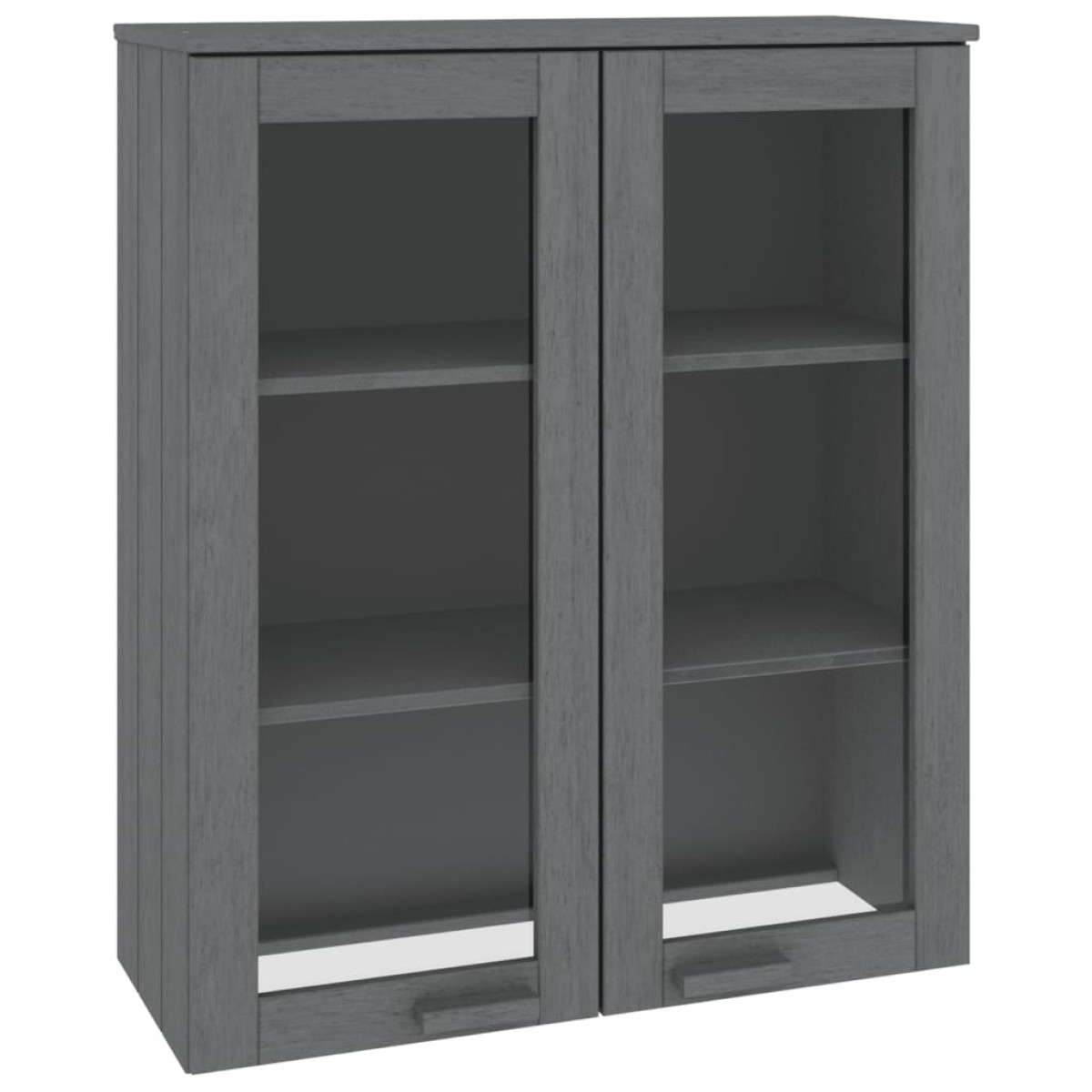 vidaXL Πάνω Μέρος Ντουλαπιού HAMAR Γκρι 85x35x100 εκ. Μασίφ Πεύκο
