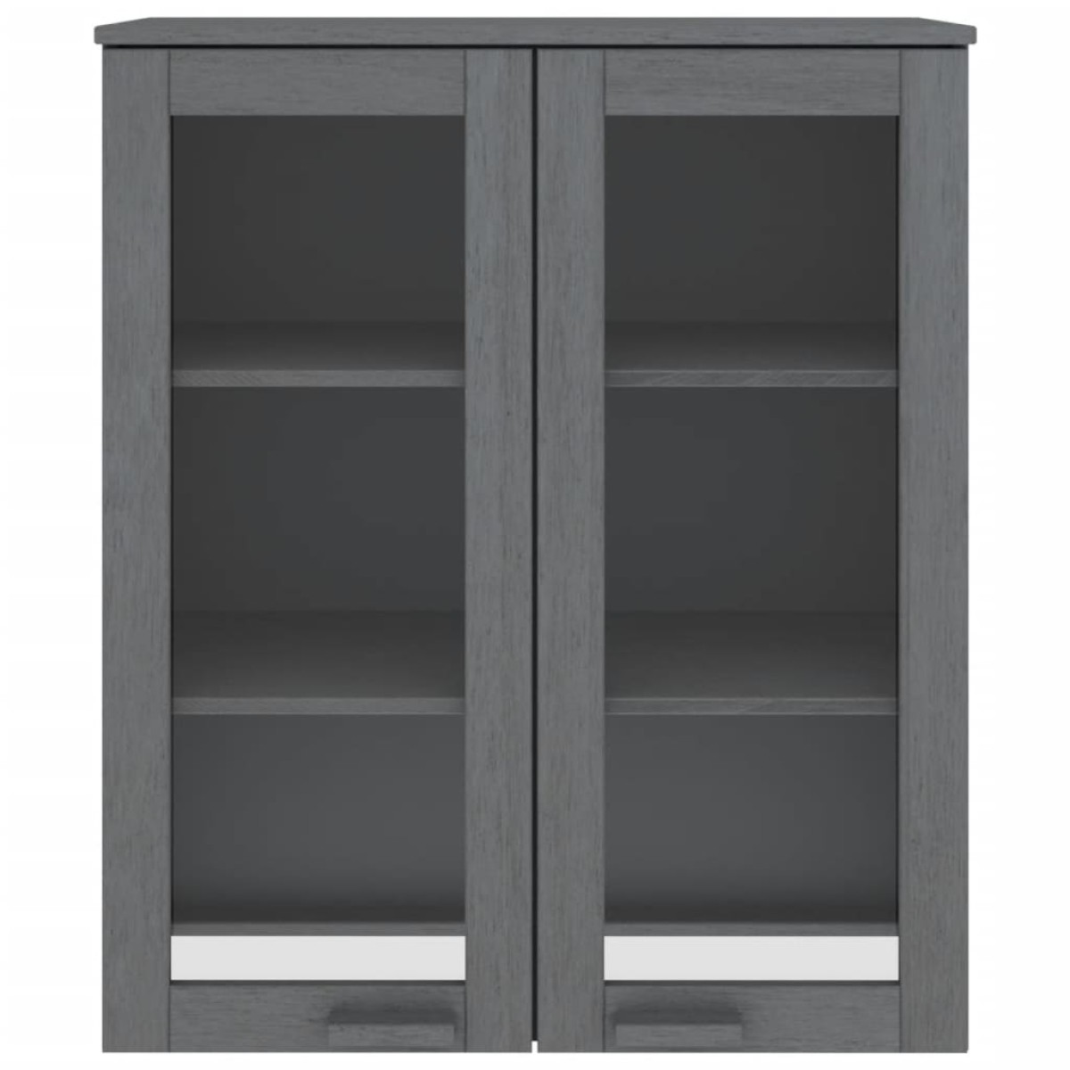 vidaXL Πάνω Μέρος Ντουλαπιού HAMAR Γκρι 85x35x100 εκ. Μασίφ Πεύκο