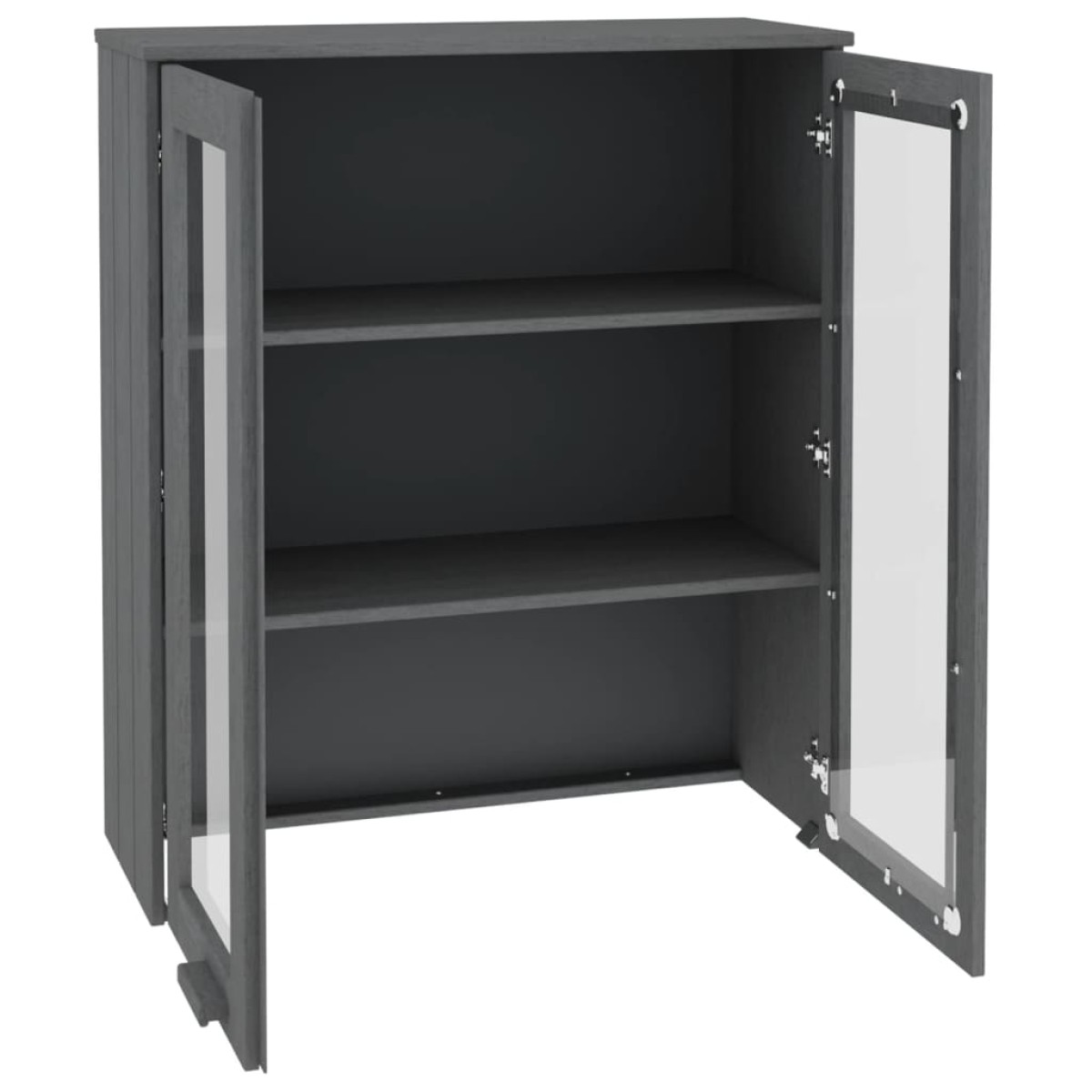 vidaXL Πάνω Μέρος Ντουλαπιού HAMAR Γκρι 85x35x100 εκ. Μασίφ Πεύκο
