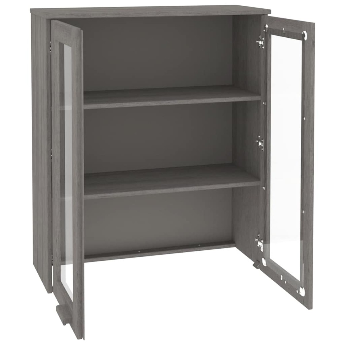 vidaXL Πάνω Μέρος Ντουλαπιού HAMAR Αν. Γκρι 85x35x100 εκ. Μασίφ Πεύκο