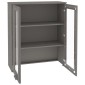 vidaXL Πάνω Μέρος Ντουλαπιού HAMAR Αν. Γκρι 85x35x100 εκ. Μασίφ Πεύκο