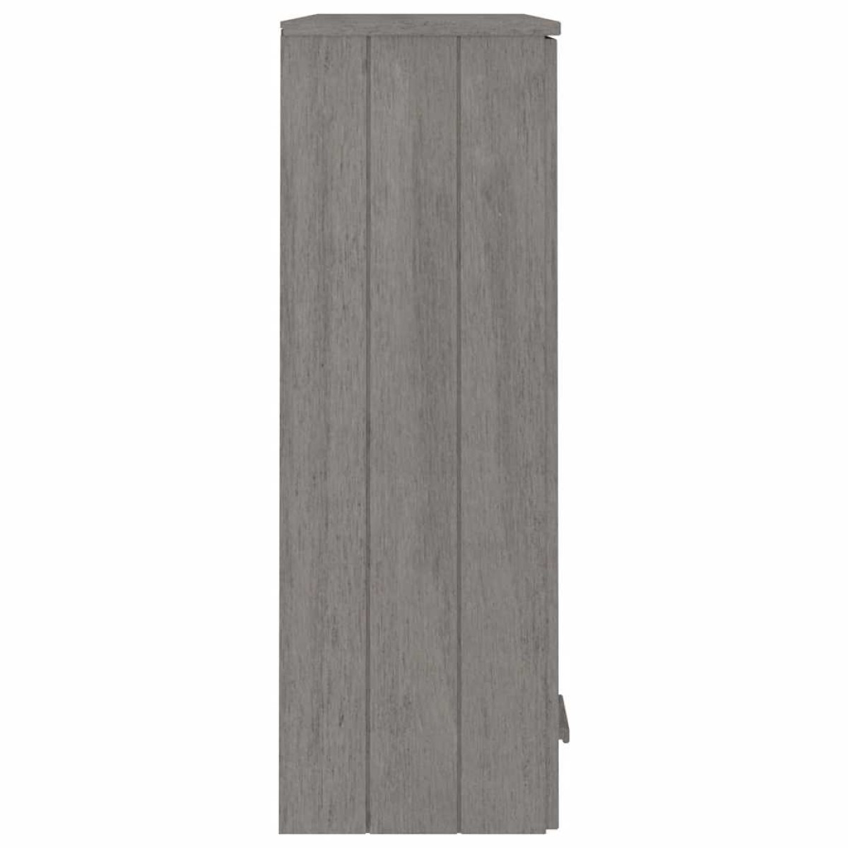 vidaXL Πάνω Μέρος Ντουλαπιού HAMAR Αν. Γκρι 85x35x100 εκ. Μασίφ Πεύκο