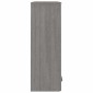 vidaXL Πάνω Μέρος Ντουλαπιού HAMAR Αν. Γκρι 85x35x100 εκ. Μασίφ Πεύκο