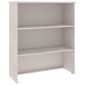 vidaXL Πάνω Μέρος Ντουλαπιού HAMAR Λευκό 85x35x100 εκ. Μασίφ Πεύκο