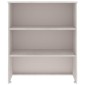 vidaXL Πάνω Μέρος Ντουλαπιού HAMAR Λευκό 85x35x100 εκ. Μασίφ Πεύκο