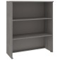 vidaXL Πάνω Μέρος Ντουλαπιού HAMAR Αν. Γκρι 85x35x100 εκ. Μασίφ Πεύκο