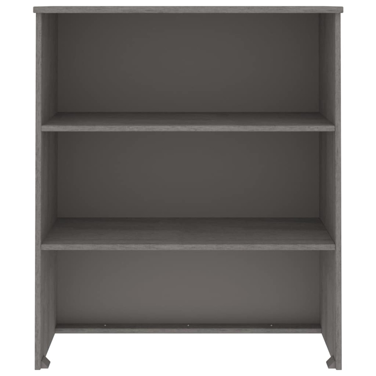 vidaXL Πάνω Μέρος Ντουλαπιού HAMAR Αν. Γκρι 85x35x100 εκ. Μασίφ Πεύκο