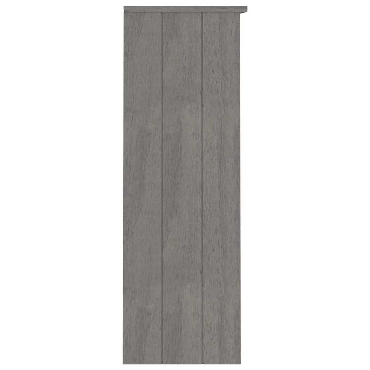vidaXL Πάνω Μέρος Ντουλαπιού HAMAR Αν. Γκρι 85x35x100 εκ. Μασίφ Πεύκο