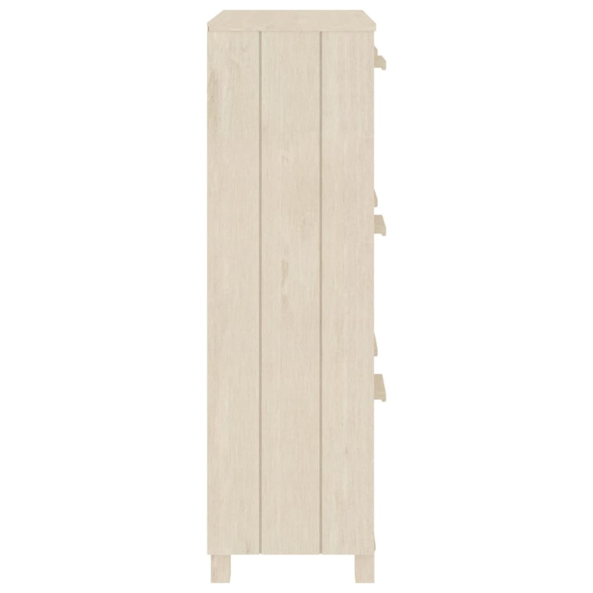 vidaXL Παπουτσοθήκη HAMAR Καφέ Μελί 59,5x35x117 εκ. Μασίφ Ξύλο Πεύκου