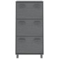 vidaXL Παπουτσοθήκη HAMAR Σκ. Γκρι 59,5x35x117 εκ. Μασίφ Ξύλο Πεύκου