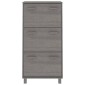 vidaXL Παπουτσοθήκη HAMAR Αν. Γκρι 59,5x35x117 εκ. Μασίφ Ξύλο Πεύκου