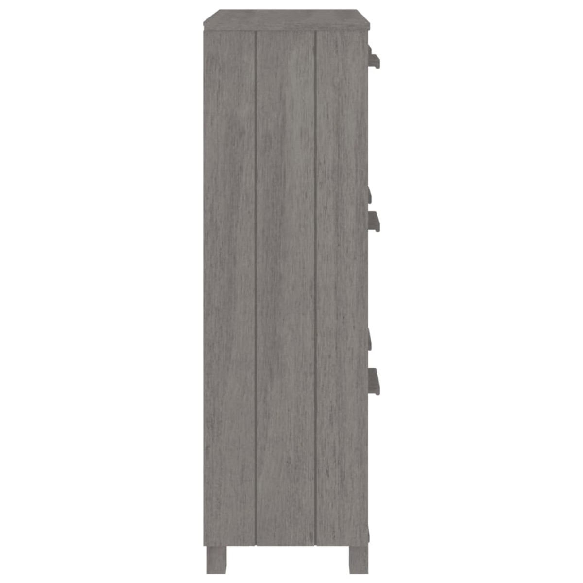 vidaXL Παπουτσοθήκη HAMAR Αν. Γκρι 59,5x35x117 εκ. Μασίφ Ξύλο Πεύκου