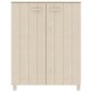 vidaXL Παπουτσοθήκη HAMAR Καφέ Μελί 85x40x108 εκ. Μασίφ Ξύλο Πεύκου