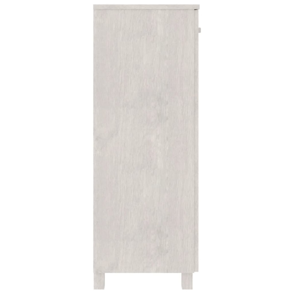 vidaXL Παπουτσοθήκη HAMAR Λευκή 85x40x108 εκ. από Μασίφ Ξύλο Πεύκου