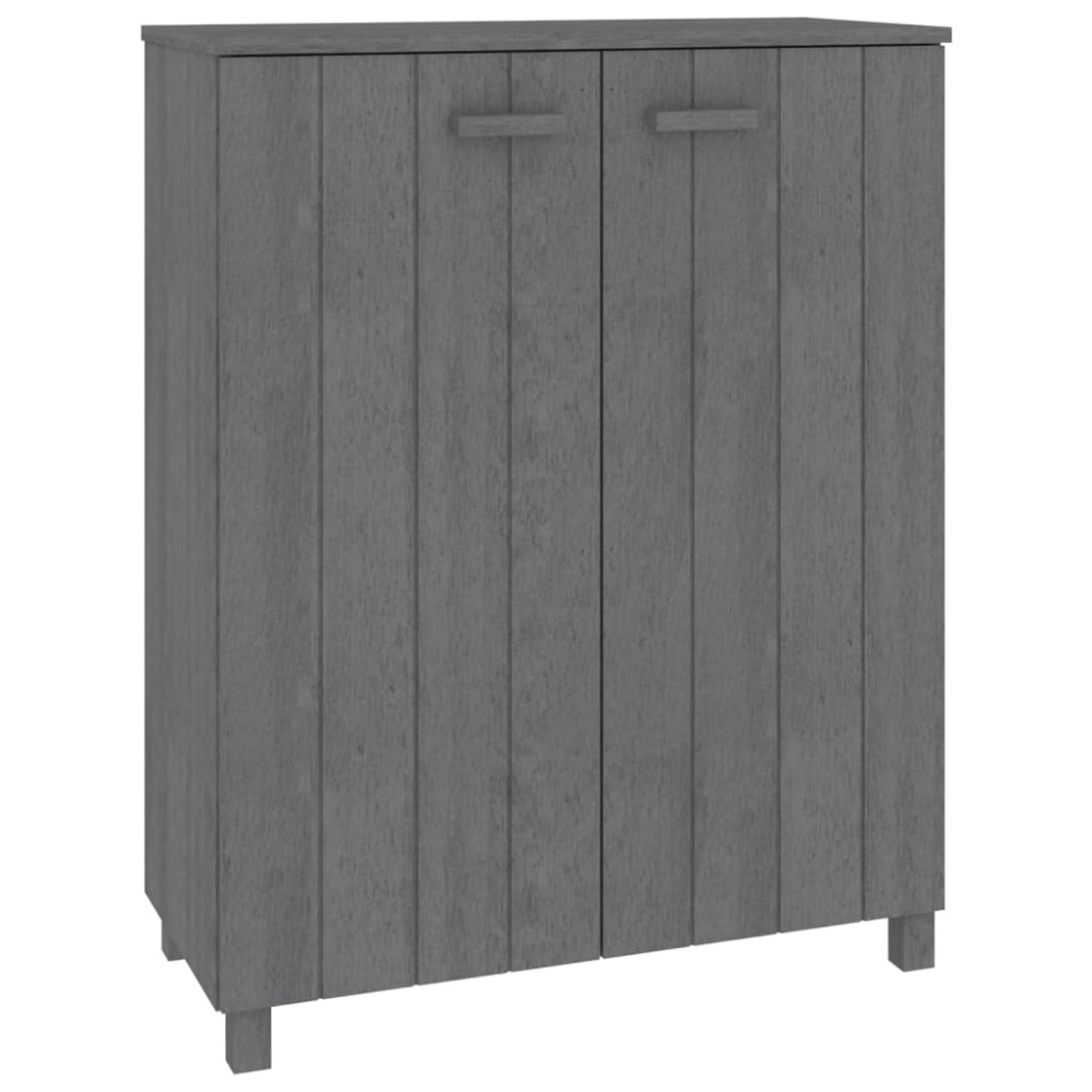 vidaXL Παπουτσοθήκη HAMAR Σκ. Γκρι 85x40x108 εκ. Μασίφ Ξύλο Πεύκου