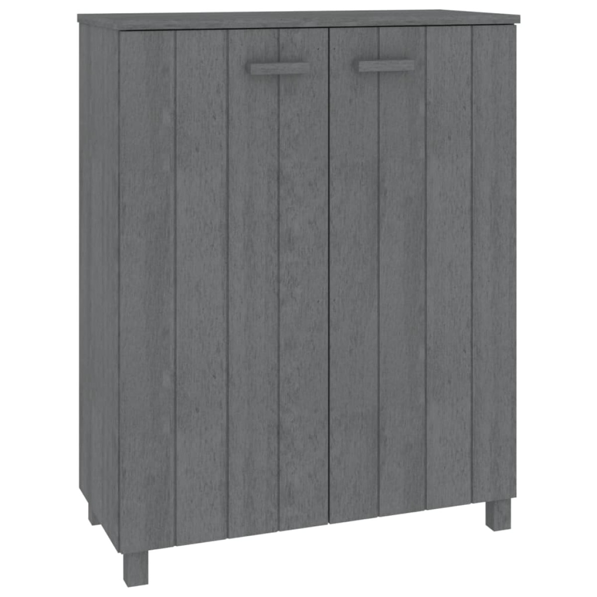 vidaXL Παπουτσοθήκη HAMAR Σκ. Γκρι 85x40x108 εκ. Μασίφ Ξύλο Πεύκου