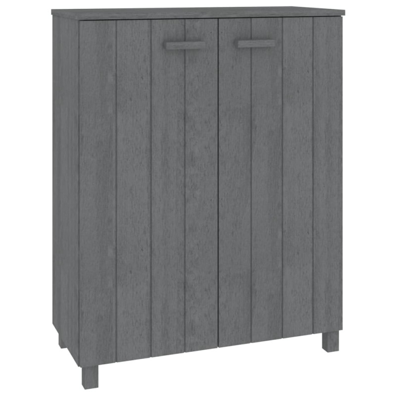 vidaXL Παπουτσοθήκη HAMAR Σκ. Γκρι 85x40x108 εκ. Μασίφ Ξύλο Πεύκου