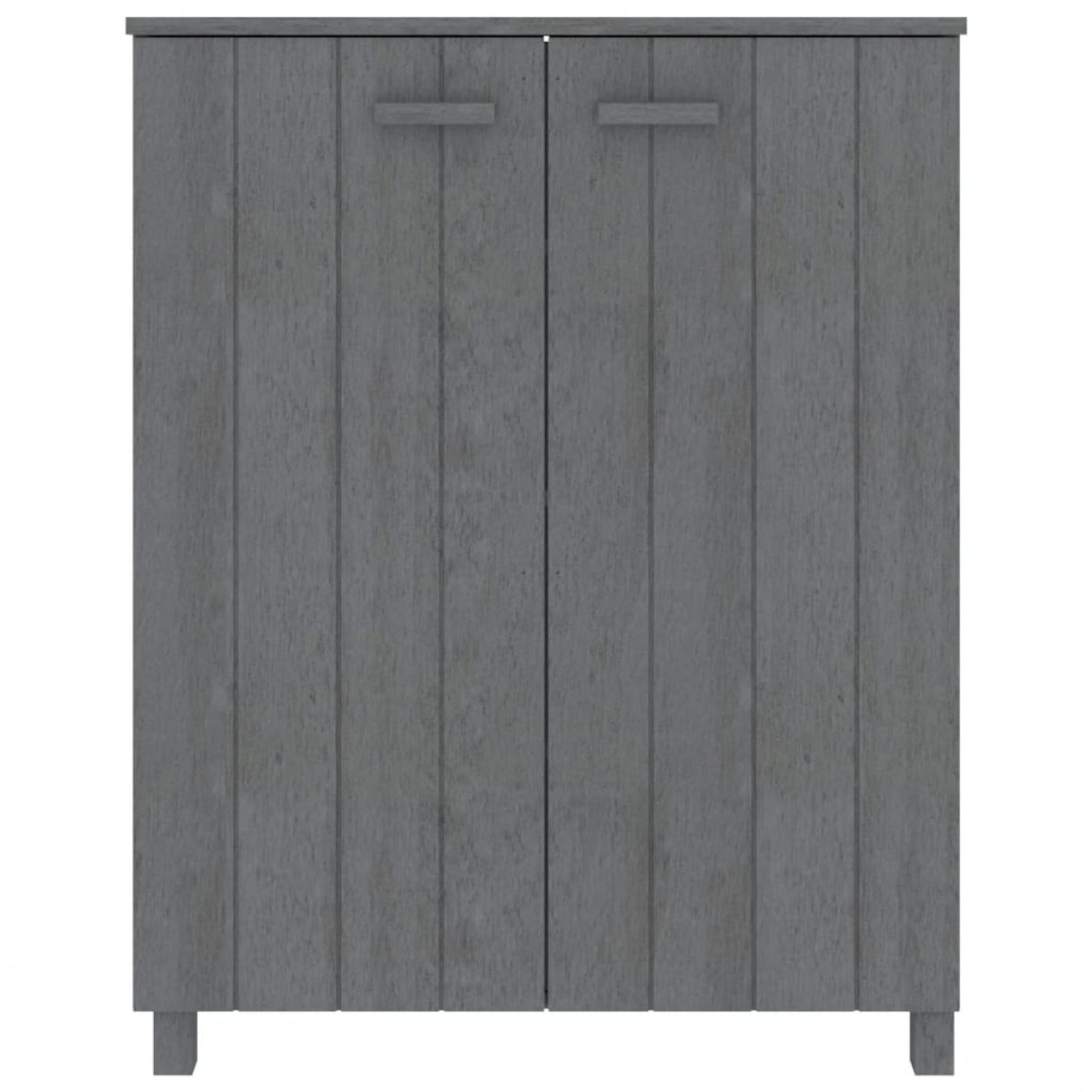 vidaXL Παπουτσοθήκη HAMAR Σκ. Γκρι 85x40x108 εκ. Μασίφ Ξύλο Πεύκου