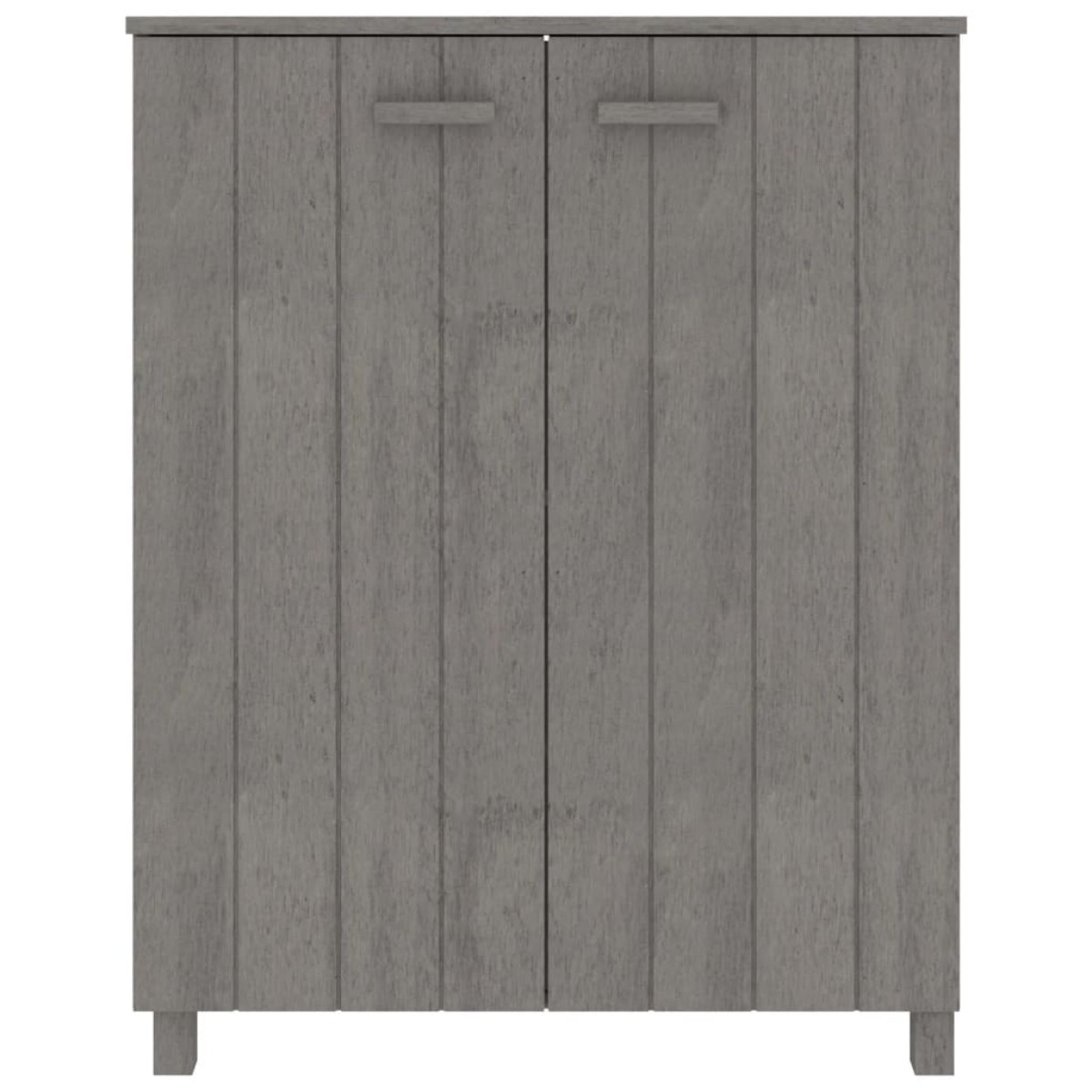 vidaXL Παπουτσοθήκη HAMAR Αν. Γκρι 85x40x108 εκ. Μασίφ Ξύλο Πεύκου