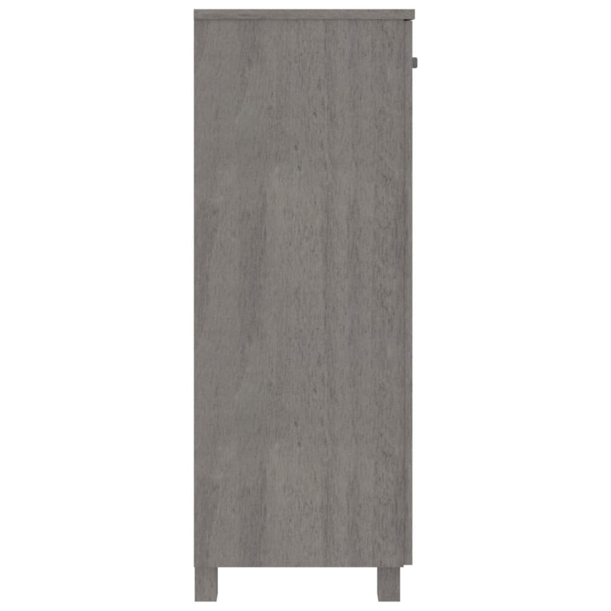 vidaXL Παπουτσοθήκη HAMAR Αν. Γκρι 85x40x108 εκ. Μασίφ Ξύλο Πεύκου
