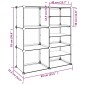vidaXL Παπουτσοθήκη Διαφανής 84x31,5x93 εκ. από Πολυπροπυλένιο