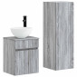 vidaXL Σετ Επίπλων Μπάνιου 2 τμχ. Γκρι Sonoma 33 x 34,5 x 100 εκ
