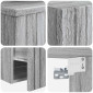 vidaXL Σετ Επίπλων Μπάνιου 2 τμχ. Γκρι Sonoma 33 x 34,5 x 100 εκ