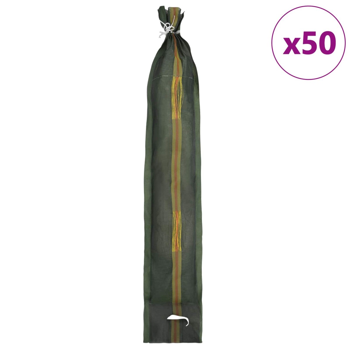 vidaXL Σακιά με άμμο 50 τμχ. Σκούρο Πράσινο 120 x 27 εκ HDPE