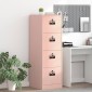 vidaXL Ντουλάπα Αρχείων Ροζ 44 x 50 x 139 εκ Ψυχρής Έλασης Χάλυβας
