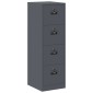 vidaXL Ντουλάπα Αρχείων Ανθρακί 44 x 50 x 139 εκ Ψυχρής Έλασης Χάλυβας