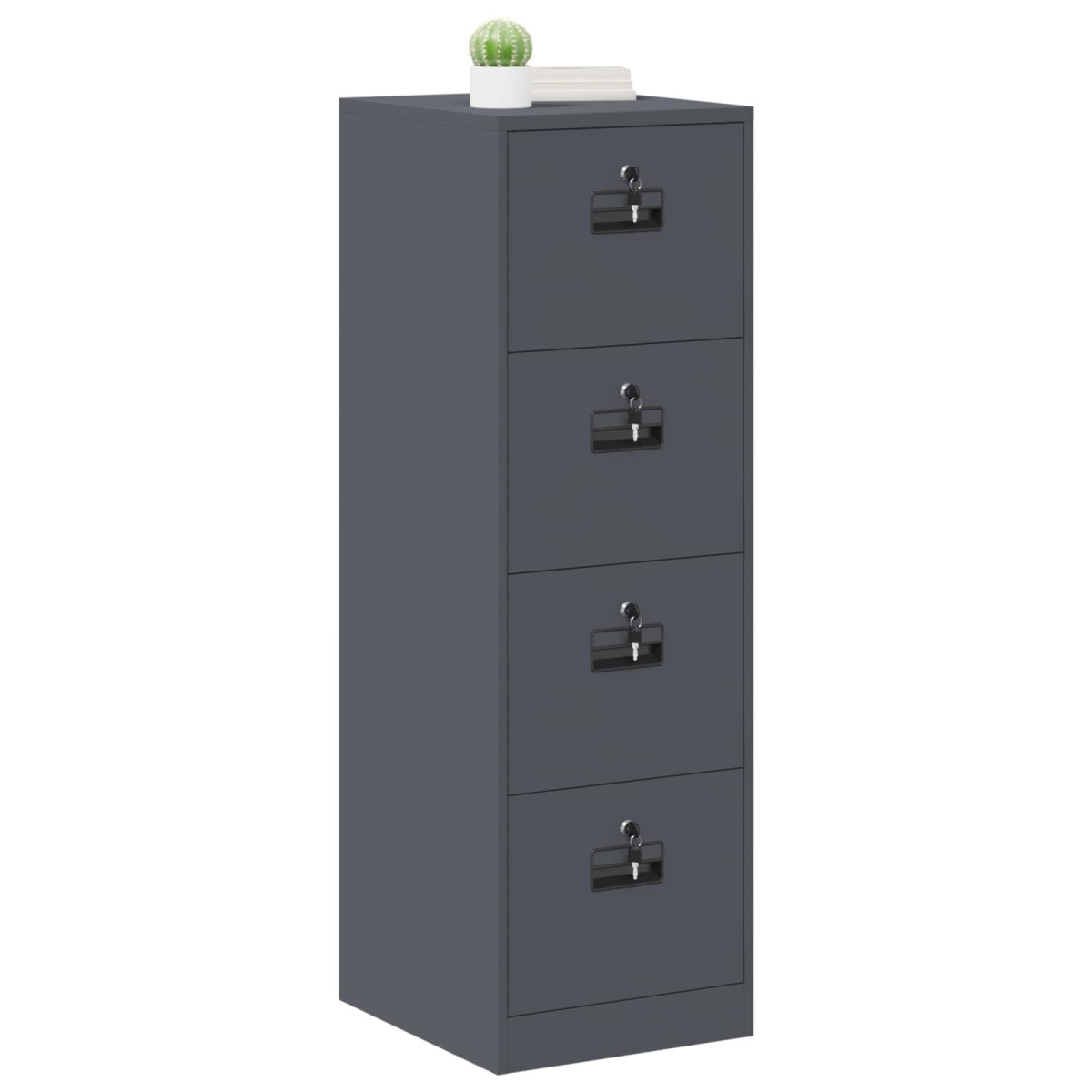 vidaXL Ντουλάπα Αρχείων Ανθρακί 44 x 50 x 139 εκ Ψυχρής Έλασης Χάλυβας
