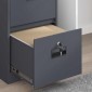 vidaXL Ντουλάπα Αρχείων Ανθρακί 44 x 50 x 139 εκ Ψυχρής Έλασης Χάλυβας