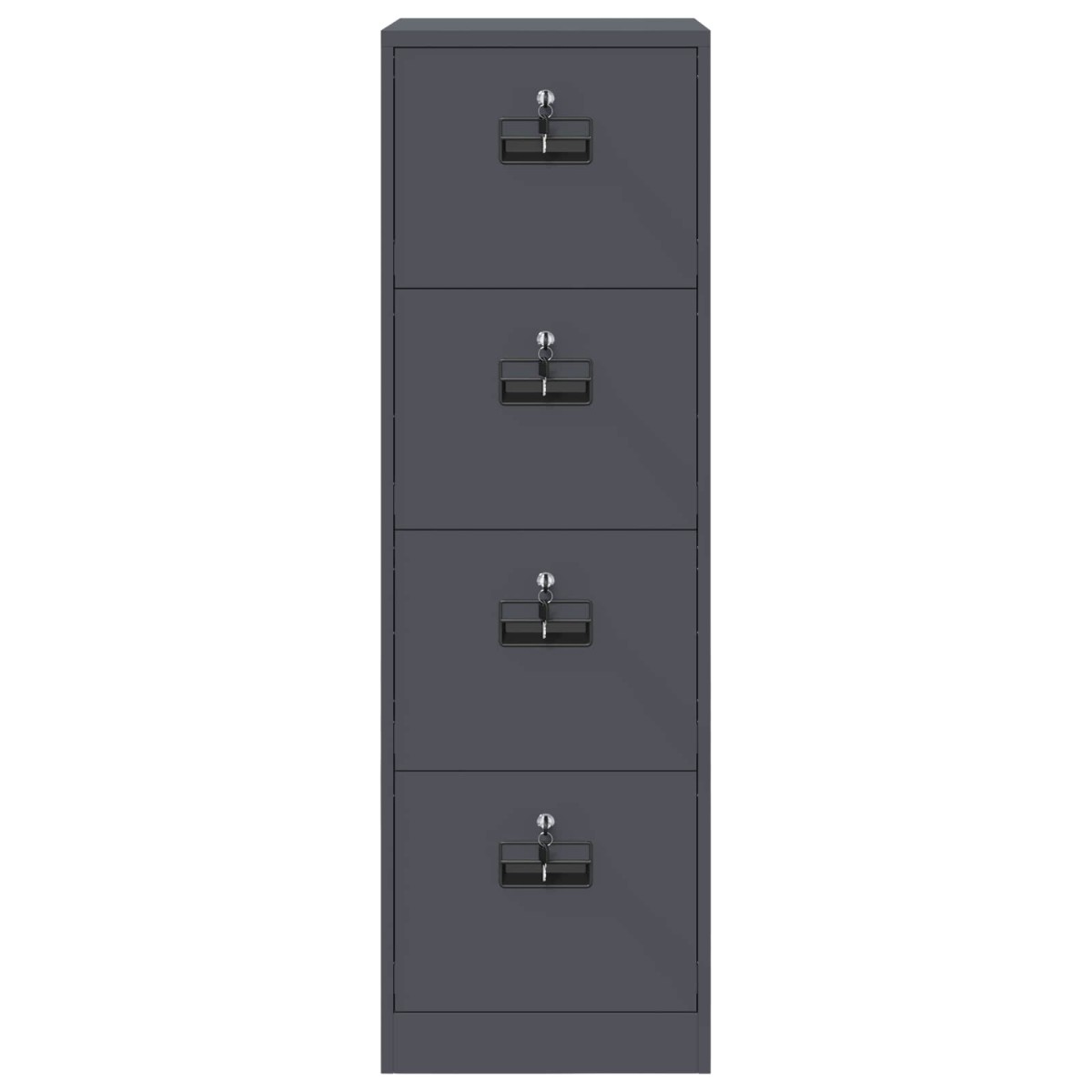 vidaXL Ντουλάπα Αρχείων Ανθρακί 44 x 50 x 139 εκ Ψυχρής Έλασης Χάλυβας