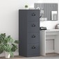 vidaXL Ντουλάπα Αρχείων Ανθρακί 44 x 50 x 139 εκ Ψυχρής Έλασης Χάλυβας