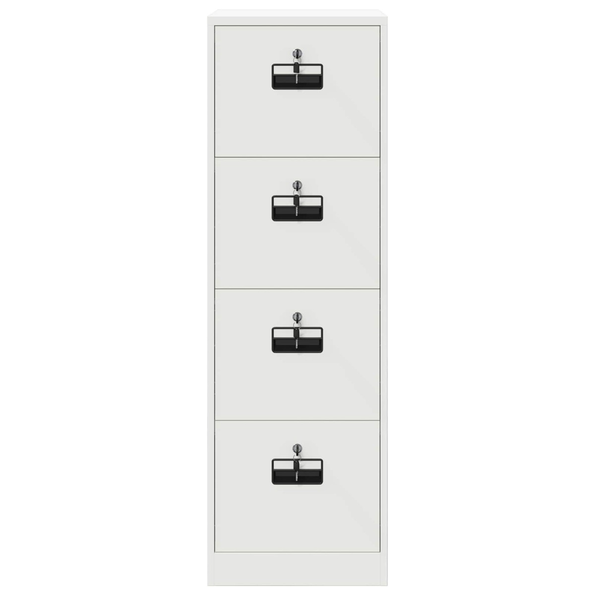 vidaXL Ντουλάπα Αρχείων Λευκό 44 x 50 x 139 εκ Ψυχρής Έλασης Χάλυβας