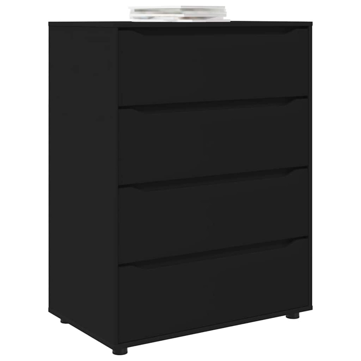 vidaXL Ντουλάπες Αποθήκευσης 80 x 48 x 105 εκ Επεξεργασμένο Ξύλο Μαύρο