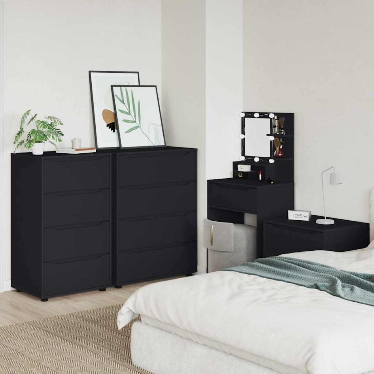 vidaXL Ντουλάπες Αποθήκευσης 60 x 48 x 105 εκ. Επεξεργασμένο Ξύλο