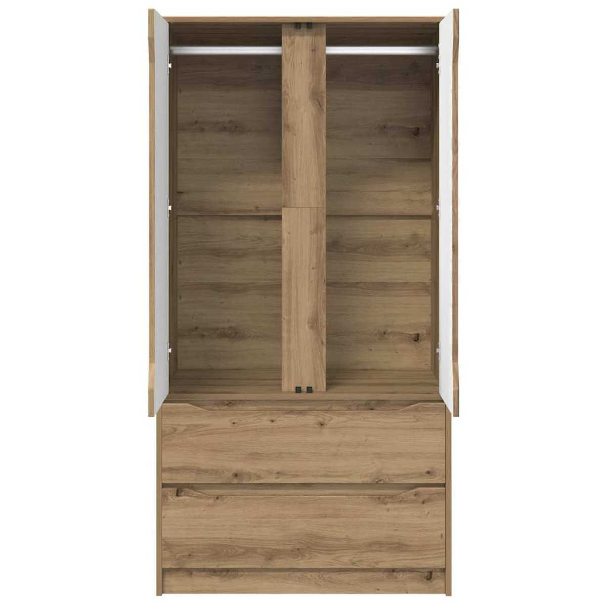 vidaXL Ντουλάπι Τεχνίτικη Δρυς 79,5 x 49 x 156 εκ