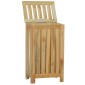 vidaXL Καλάθι Άπλυτων 35 x 25 x 60 εκ. από Μασίφ Ξύλο Teak